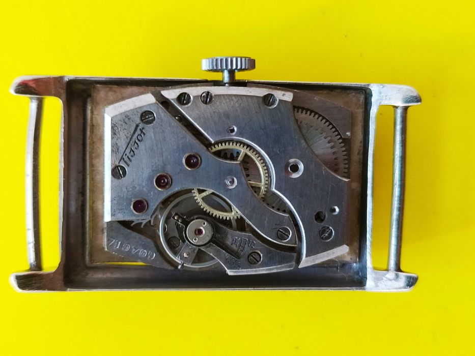 Prostokątny Tissot Art Deco,z 1936 roku, tarcza Sector  nieodnawiana