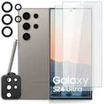 2x Szkło hartowane na ekran + szkło do Samsung Galaxy S24 Ultra zestaw