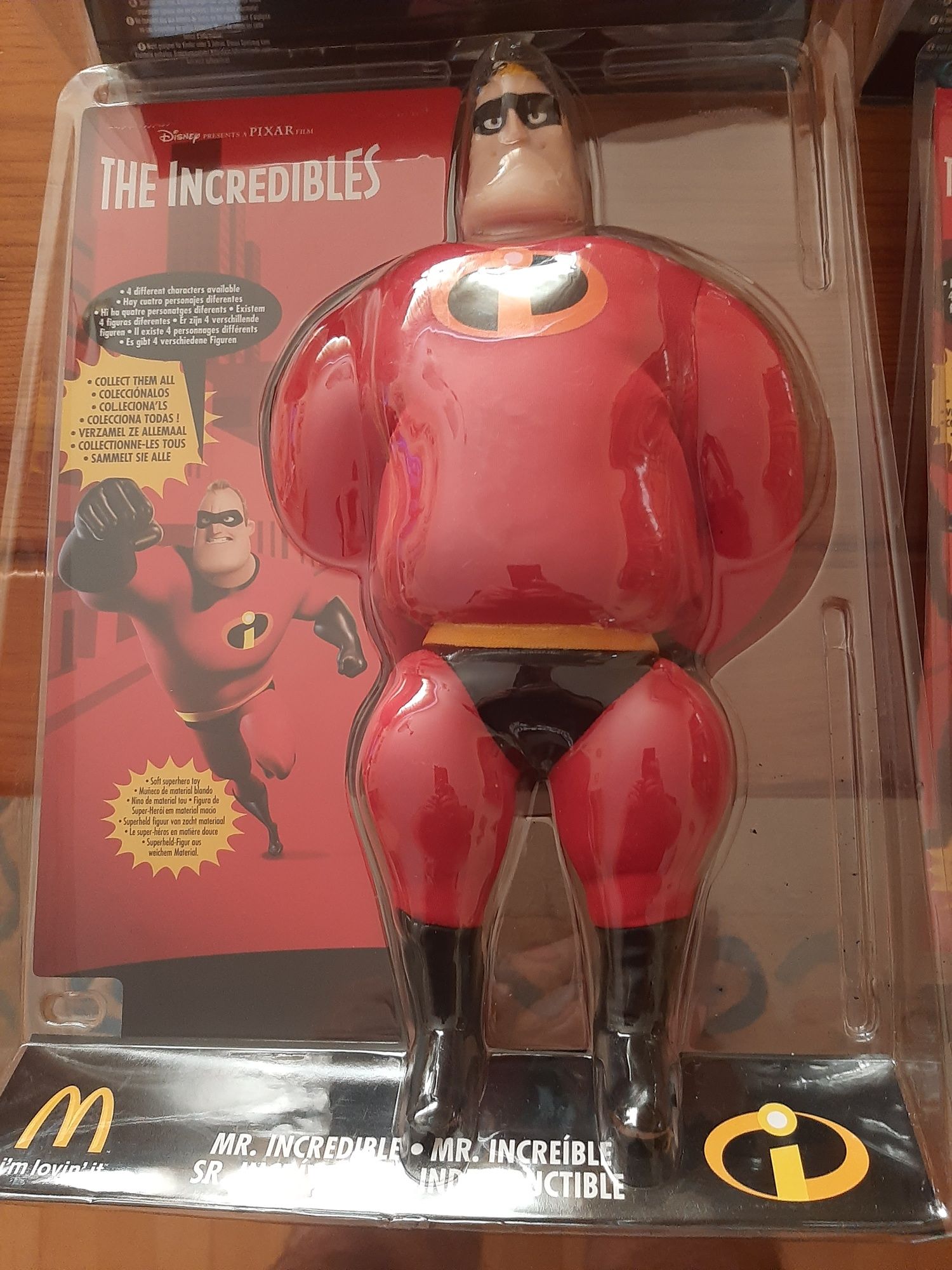 Colecao completa the incredibles/mcdonalds 2004/ 4 bonecos/figuras