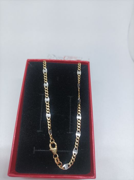 Złoty łańcuszek 585 długość 50 cm