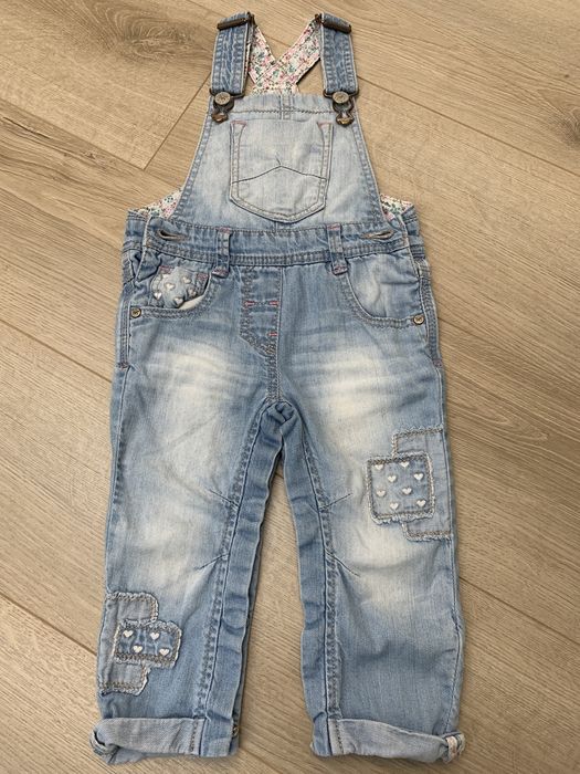 Ogrodniczki jeans długie Next r. 86