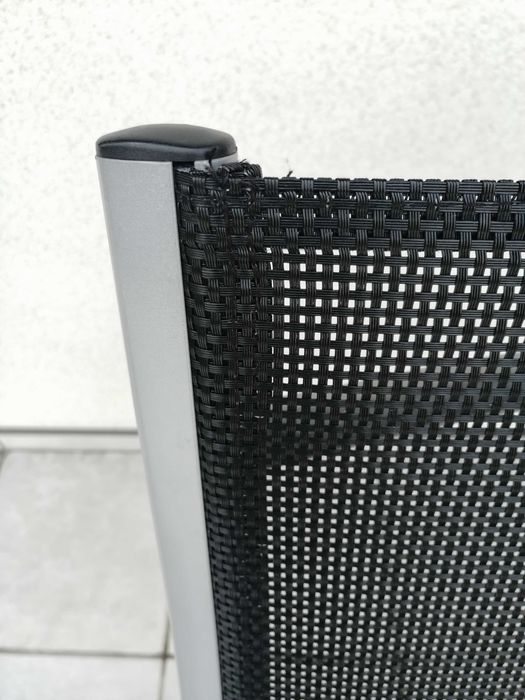 Fotel ogrodowy krzesło JYSK Jutlandia aluminiowy bdb stan