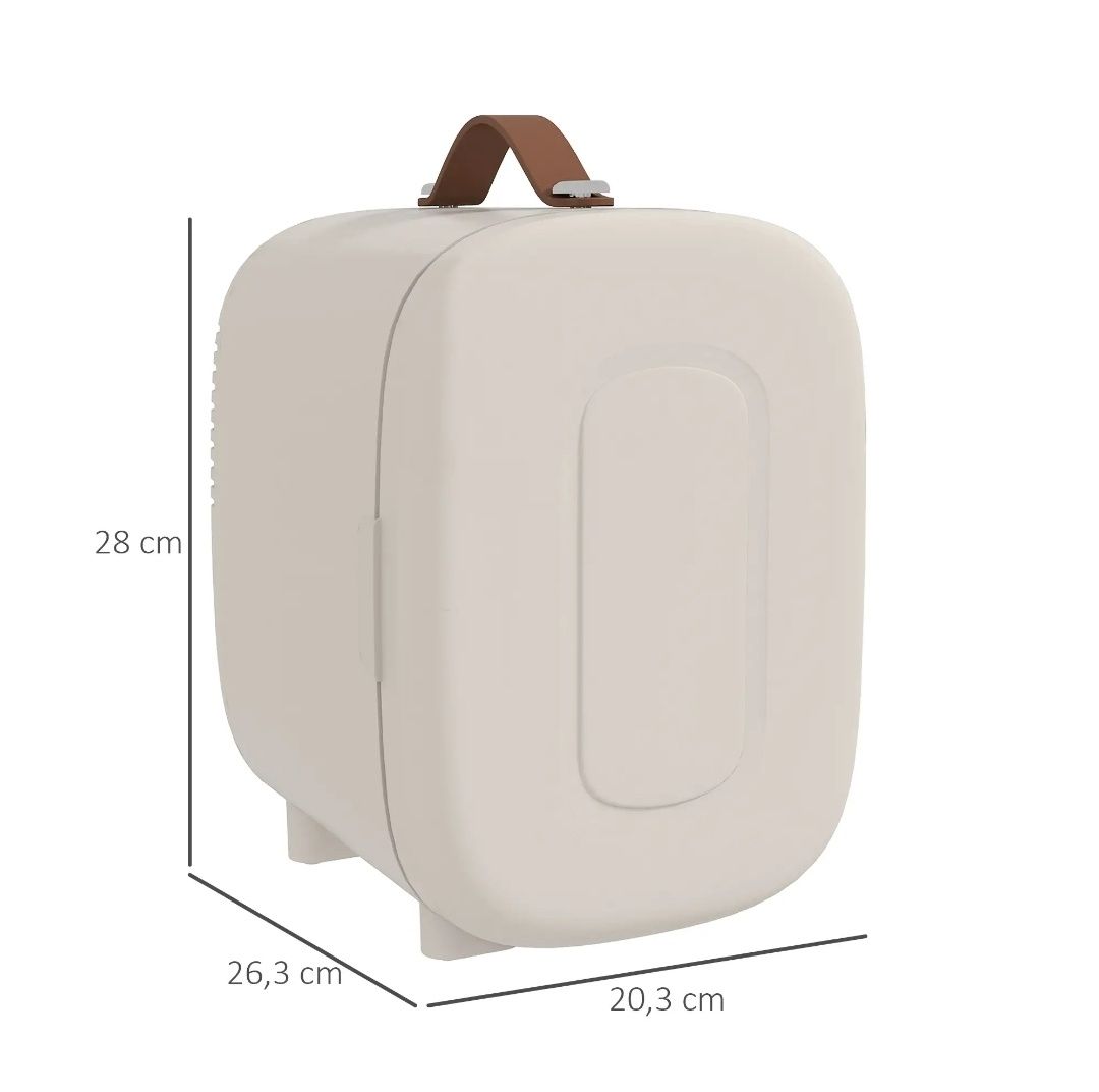 HOMCOM Mini Lodówka na kosmetyki, 4 L , 20,3 x 26,3x 28 cm