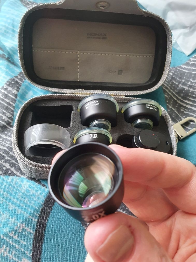 Линзы для смартфона Momax X-Lens Pro Set 4 in 1 Premium Lens Kit