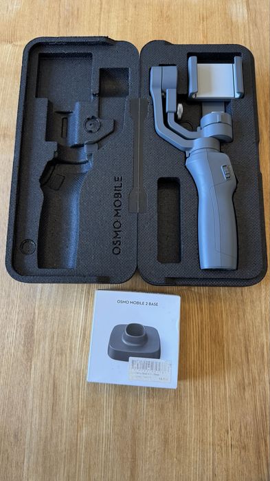 DJI Osmo Mobile 2. Como novo, mais base e adaptador gopro