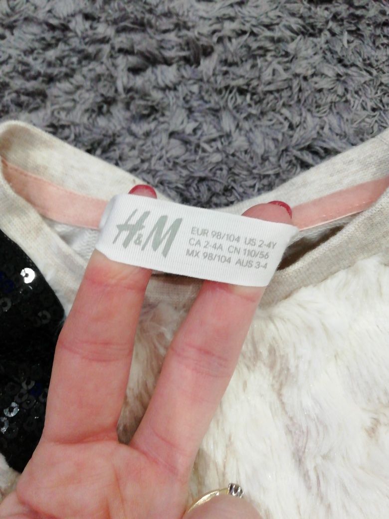 H&M bluza jak nowa 98/104, 2-4 latka