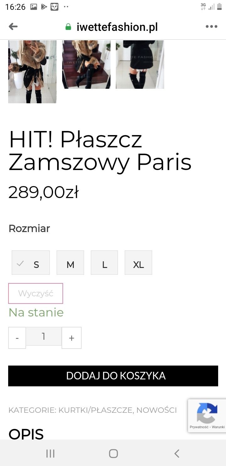 Kurteczka  płaszczyk futerko