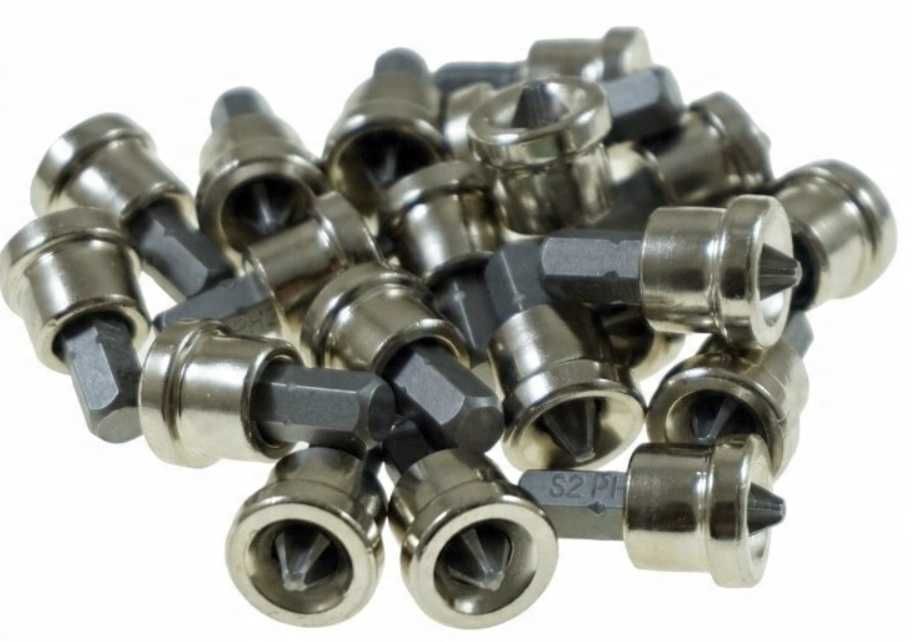 Końcówki wkrętakowe do płyt gipsowych PH2 25mm 20 sztuk MAGNETIC S2