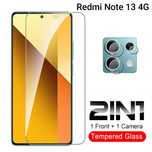 Захисне скло 2в1 Xiaomi Redmi Note 13 4G защитное стекло
