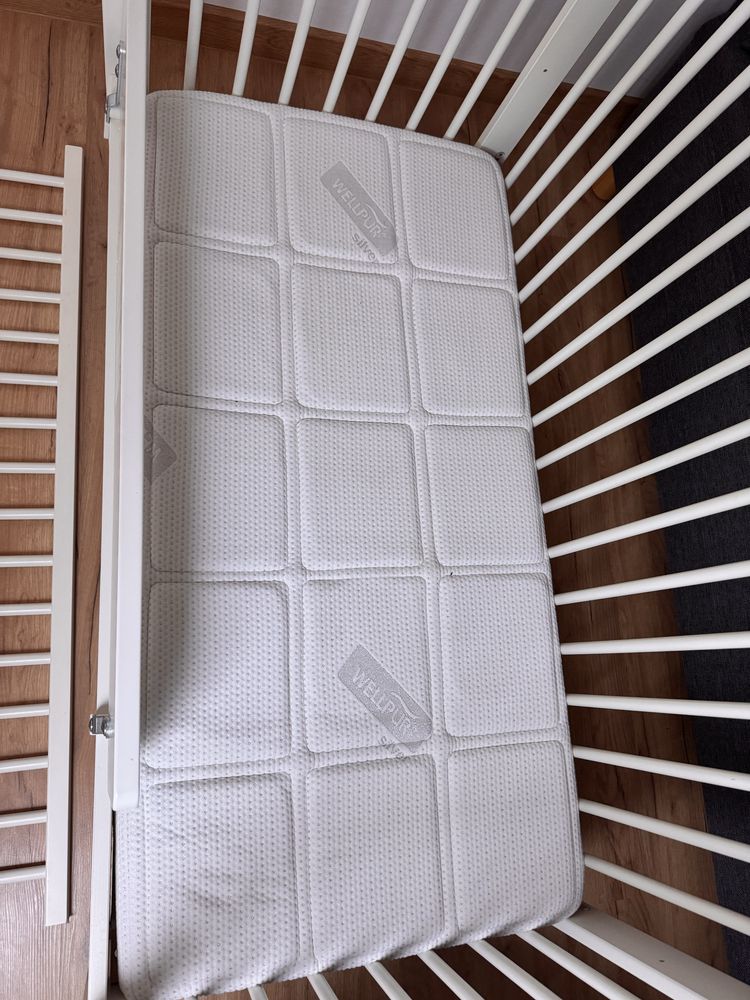 Łóżeczko łóżko dla dzieci Ikea Gulliver + materac+ bramka