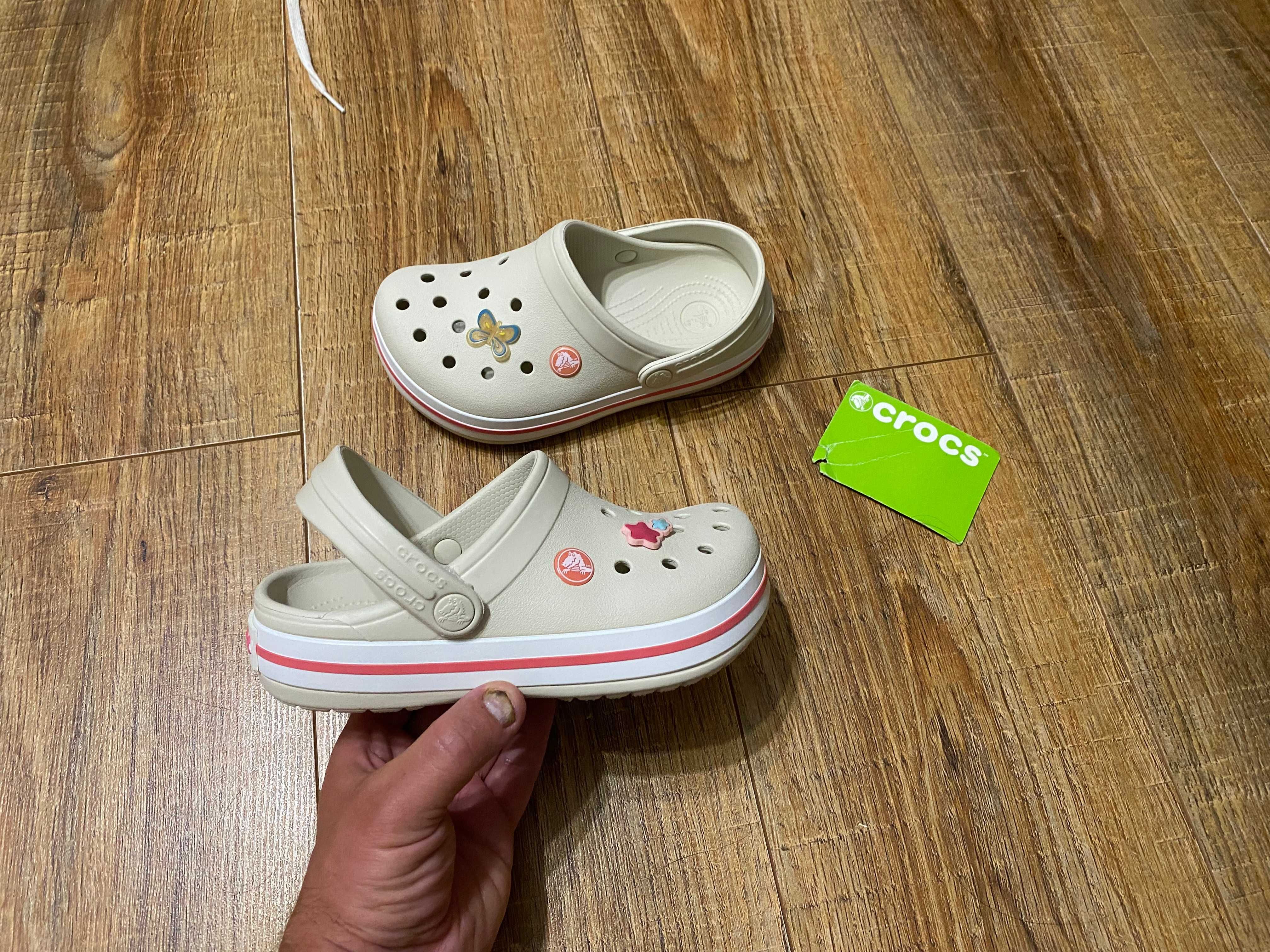 Crocs шлепки босоножки сандали детские на девочку сабо Крокс р.31 J-1