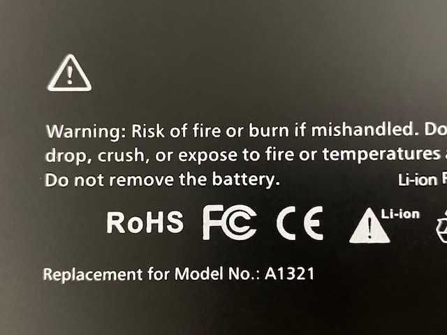 Bateria Macbook Pro 15’ A132164354224921217122