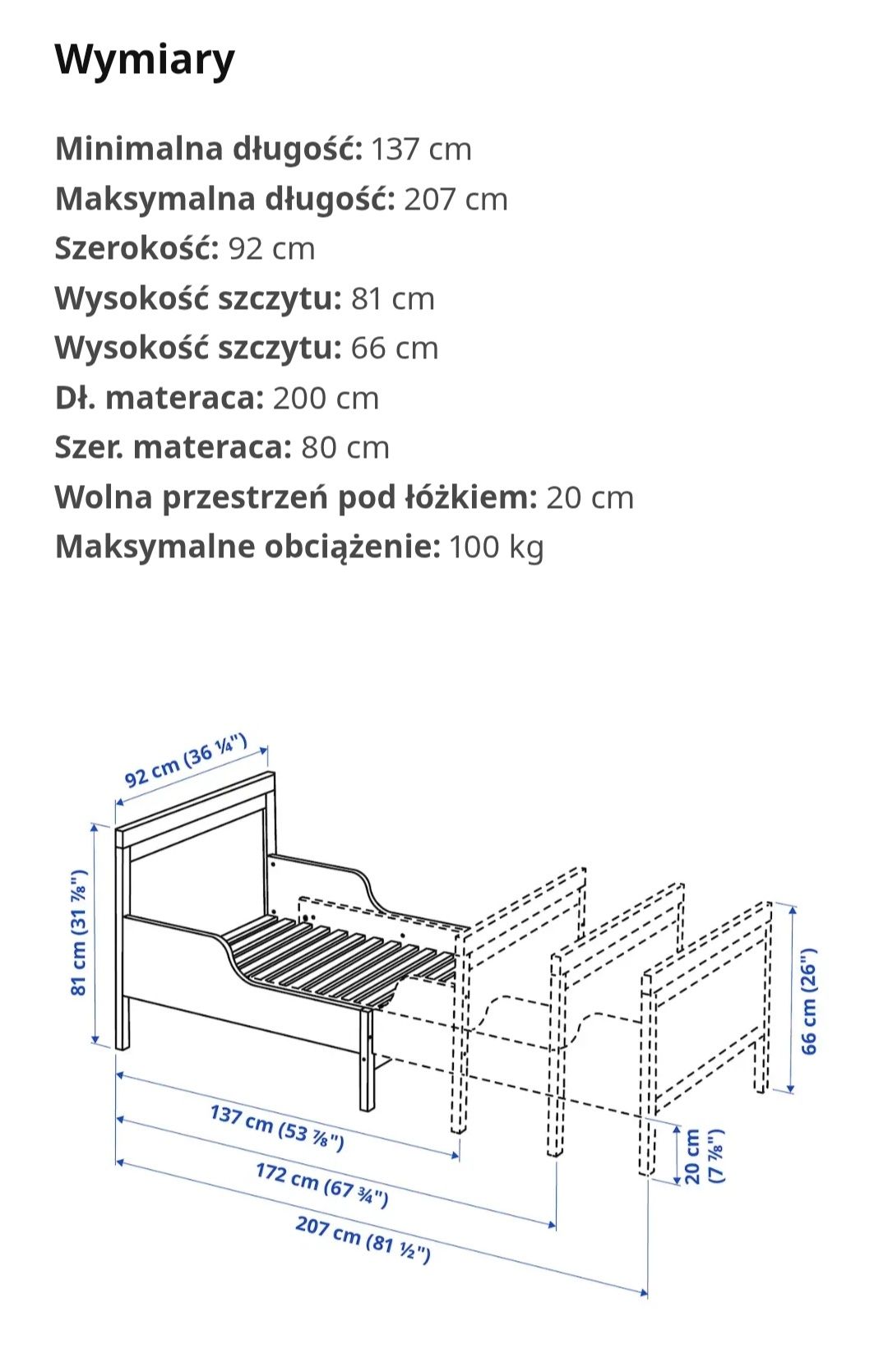 Łóżko dziecięce Ikea