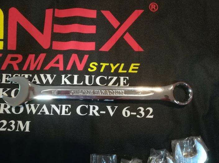 Zestaw kluczy płasko oczkowych onex 17 elementów