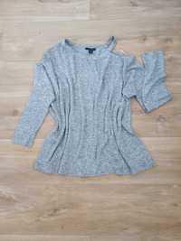 Bluza sweter szary oversize r XS