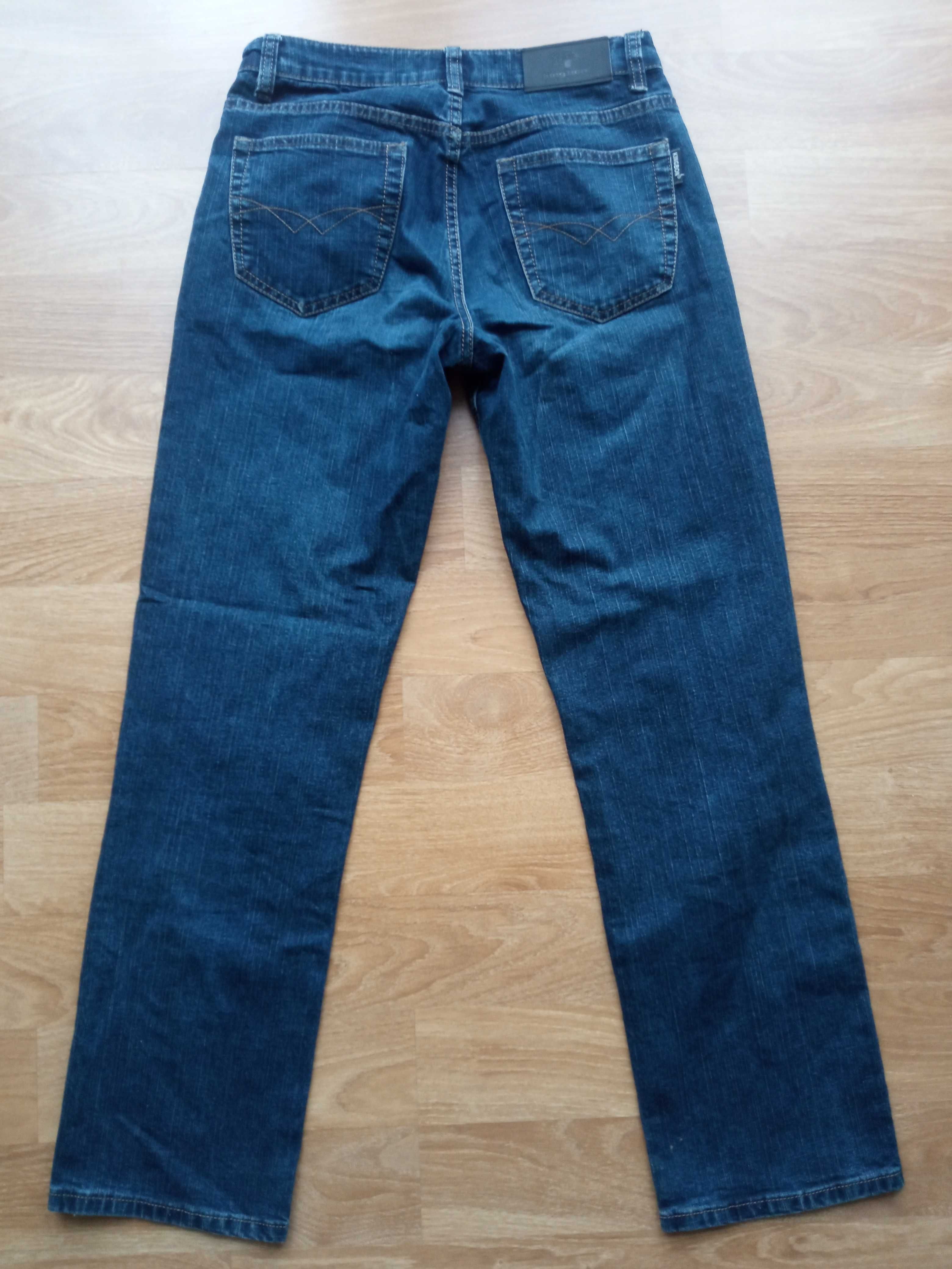 Męskie spodnie jeansowe jeansy Kingbon granatowe W31 L32