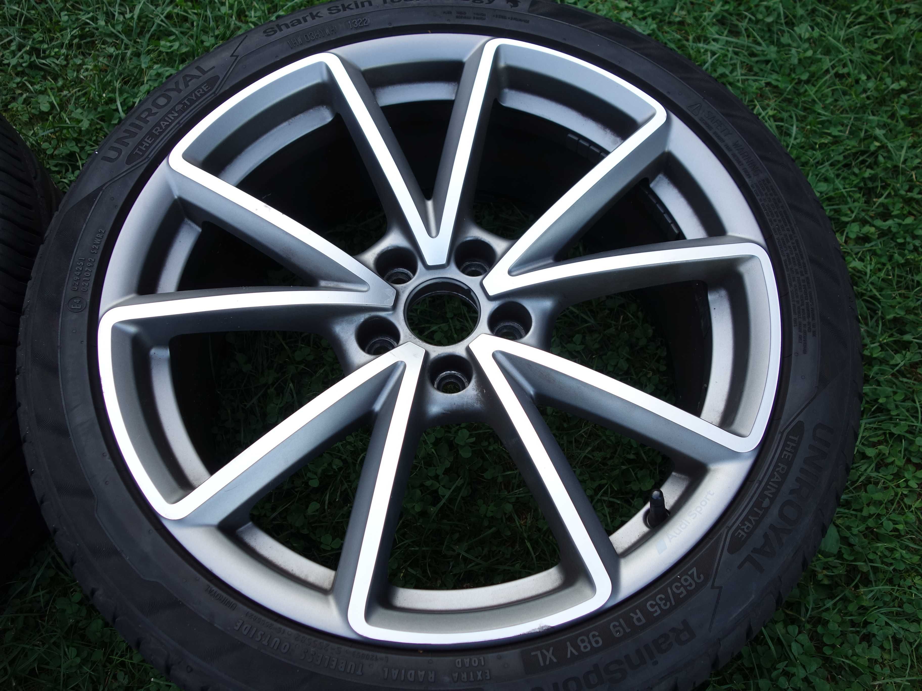 KOŁA Audi S4 A4 A5 A6 C7 4G0 19'' AUDI SPORT Oryginał Opony Jak Nowe