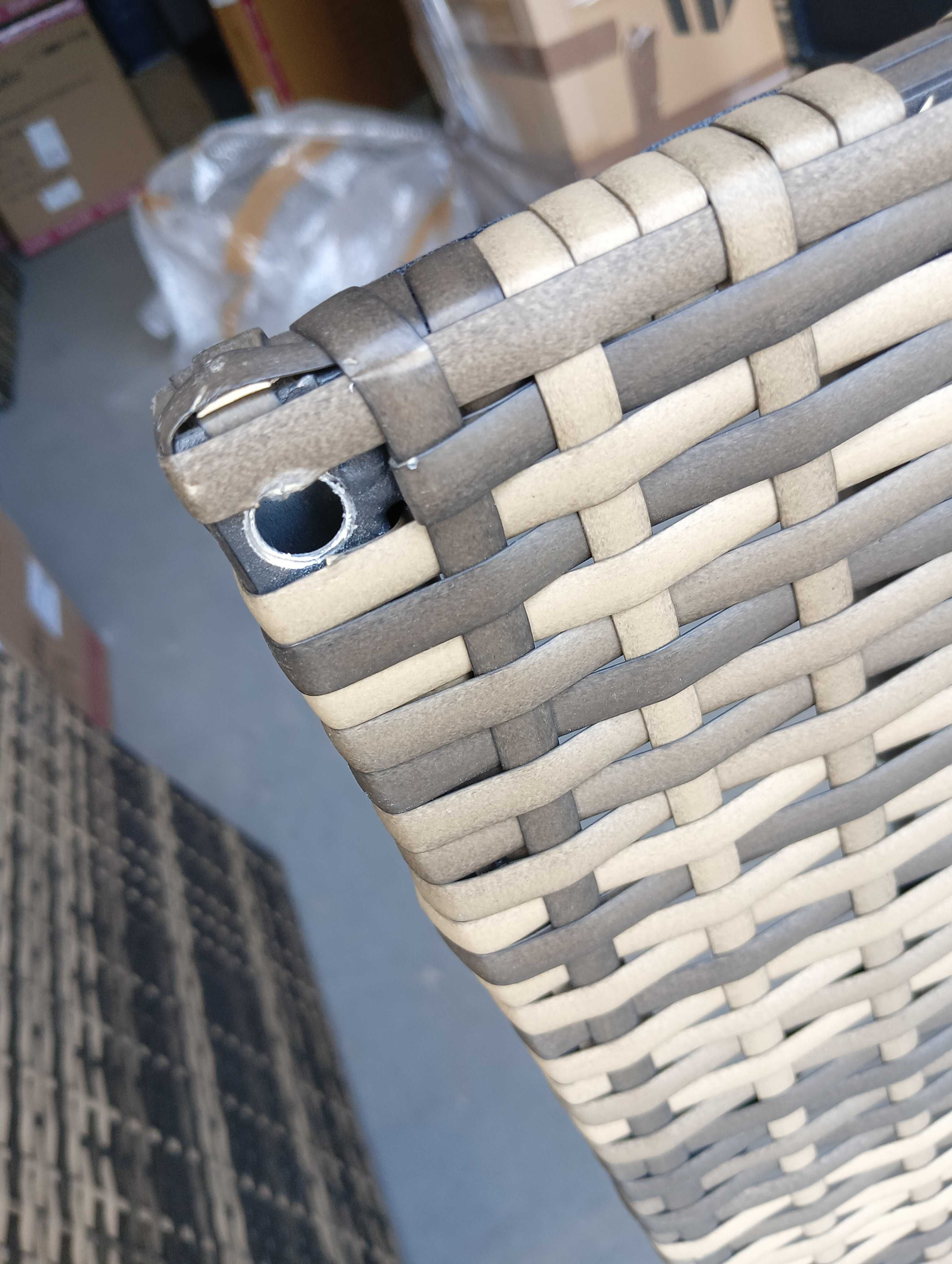 Skrzynia ogrodowa Oslo z aluminiową ramą naturalny OUTLET