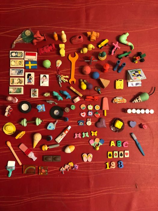 Coleção de borrachas