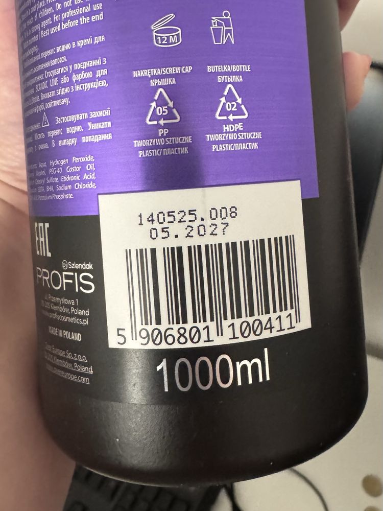 Utleniacz 3% 1L Profis Scandic Line