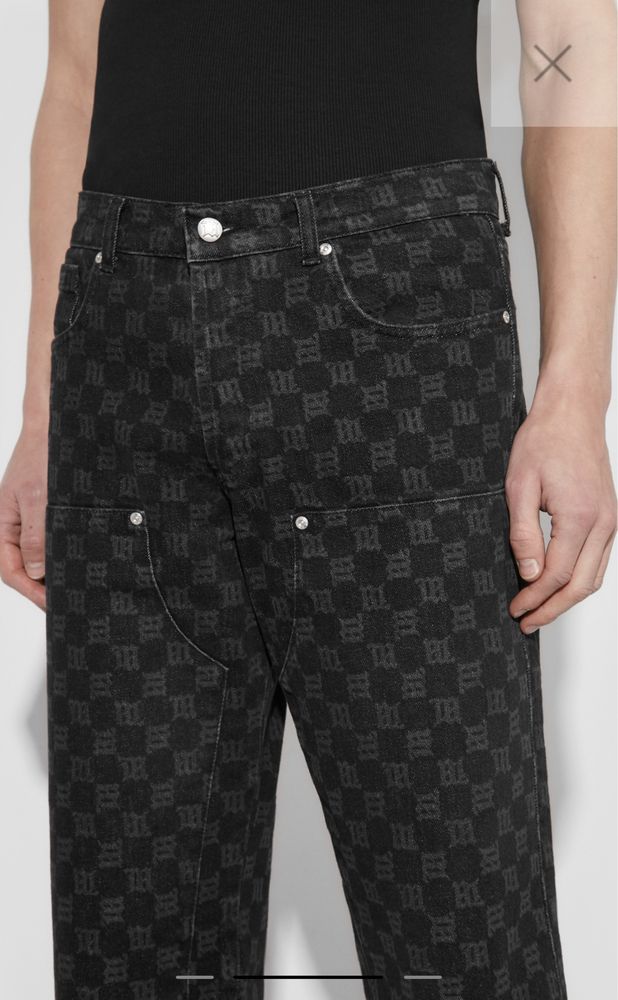 Misbhv Denim Monogram Carpenter Trousers