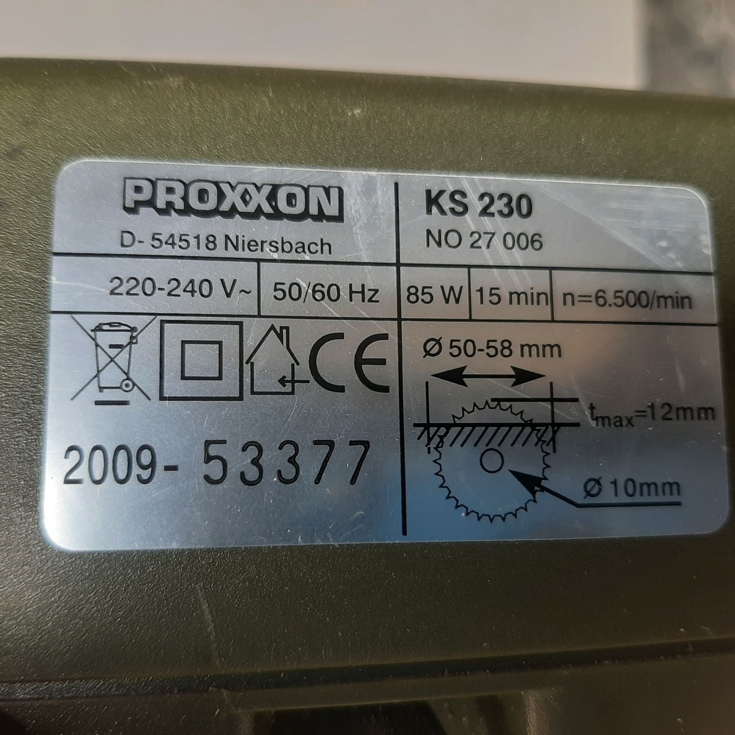 Proxxon ks 230 piłka