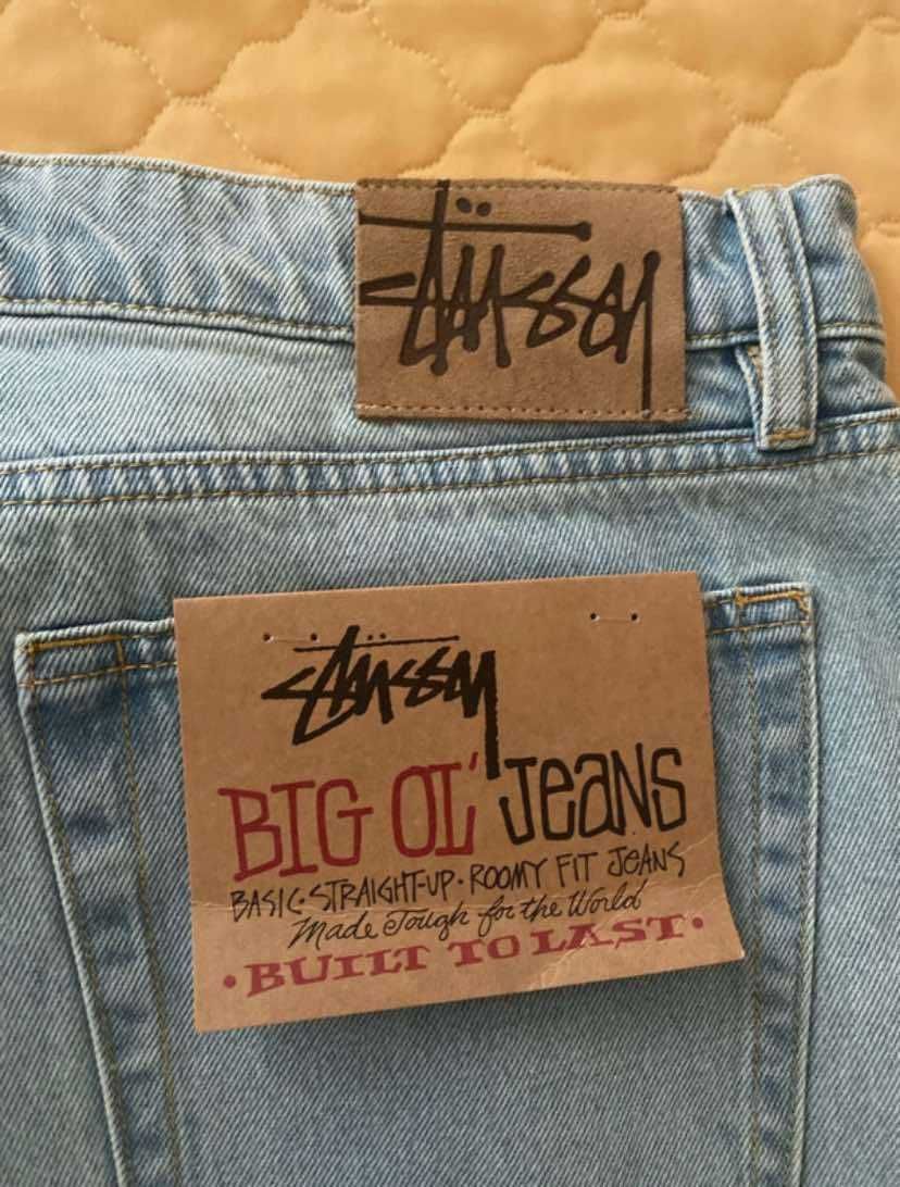 Calças de Ganga - Stüssy Big Ol' Jeans - Tamanho 36 (XL)