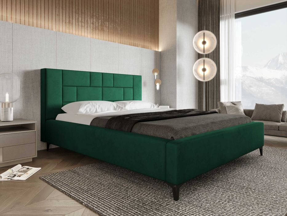 Łóżko tapicerowane 160X200 PRIMO z POJEMNIKIEM NA POŚCIEL + stelaż