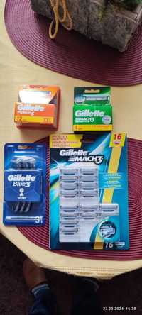 Maszynki oraz wkłady Gillette.