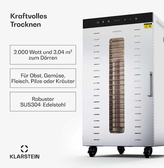 Німецький Дегідратор Дегидратор KLARSTEIN MasterJerky 300 модель 2024
