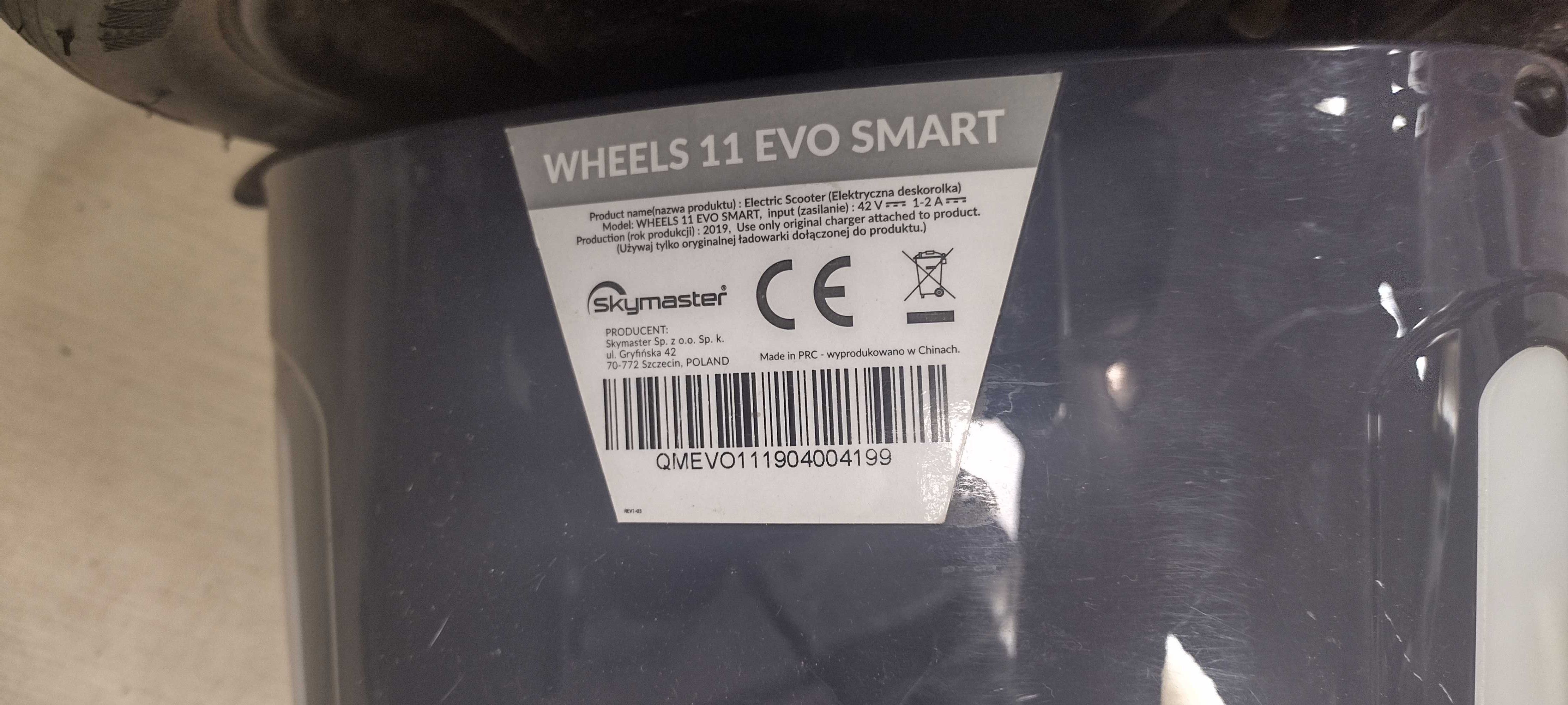 Deskorolka elektryczna SKYMASTER 11 Evo Smart 10.5 -KOMIS MADEJ DĘBICA