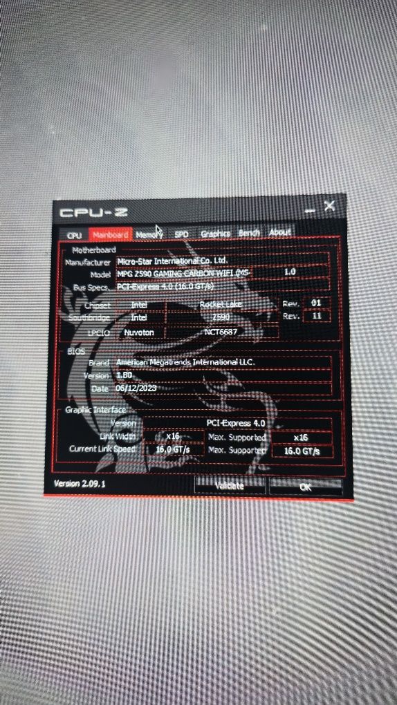Комплект Материнки Msi Z590 Gaming Carbon + Процесор I7 11700k + DDR4