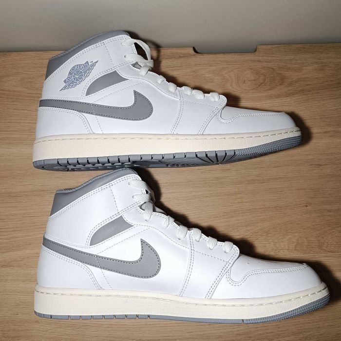 Air Jordan 1 Mid r. 46 (30 cm) White/Stealth