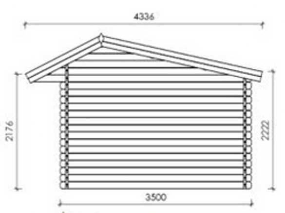 OD RĘKI domek ogrodowy 4,5x3,5 ściana 40mm świerk IMPREGNOWANY SOLIDNY