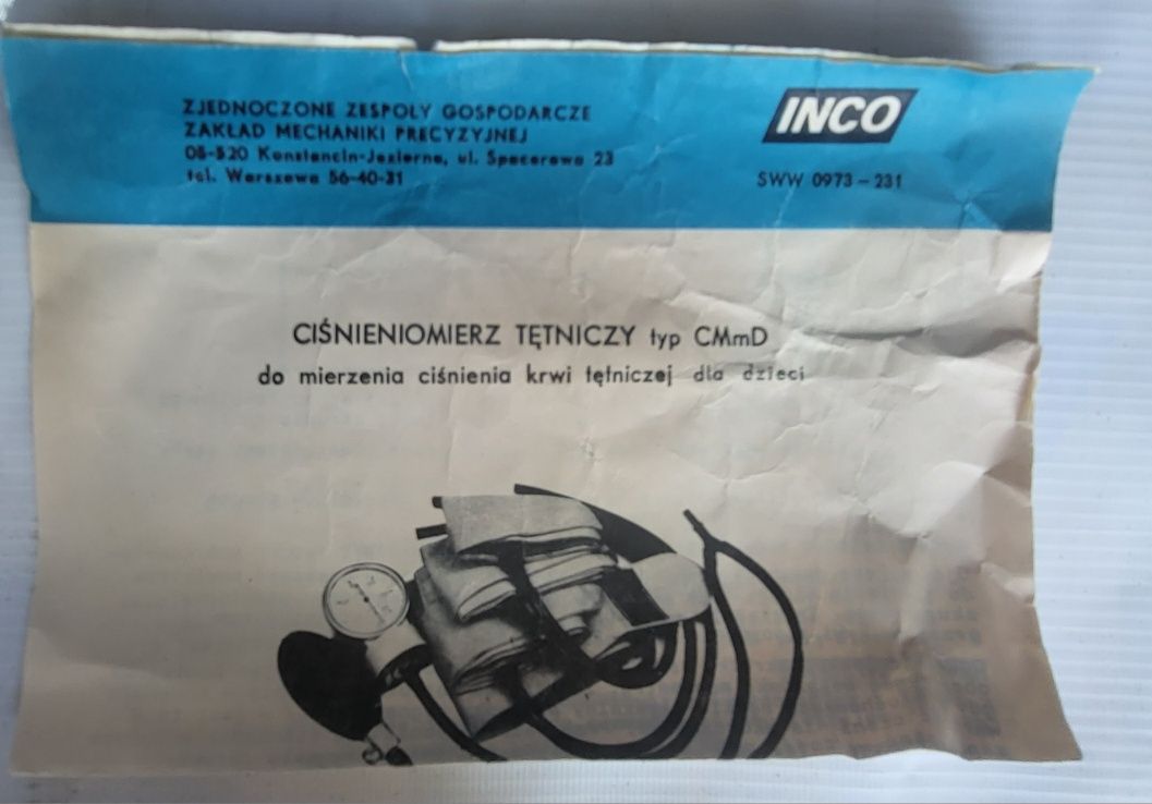 Ciśnieniomierz tętniczy Inco plus stetoskop