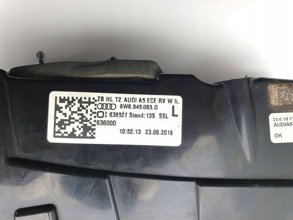 lampa tylna lewa w klapę audi rs5 8w6945093g