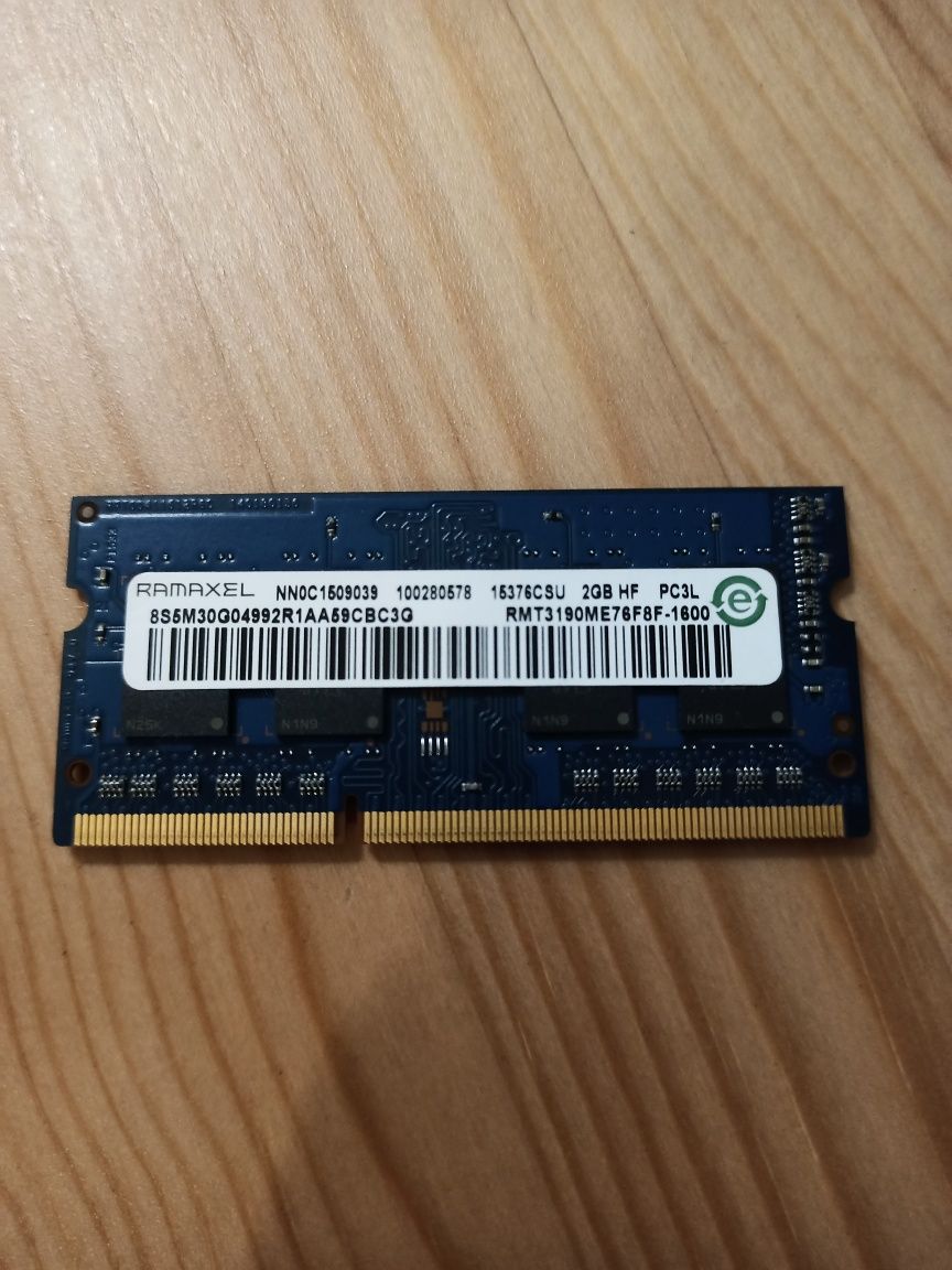 Оперативна пам'ять Ramaxel (SO-DIMM, DDR3L, 2Gb, 1600MHz, RMT3190ME76F