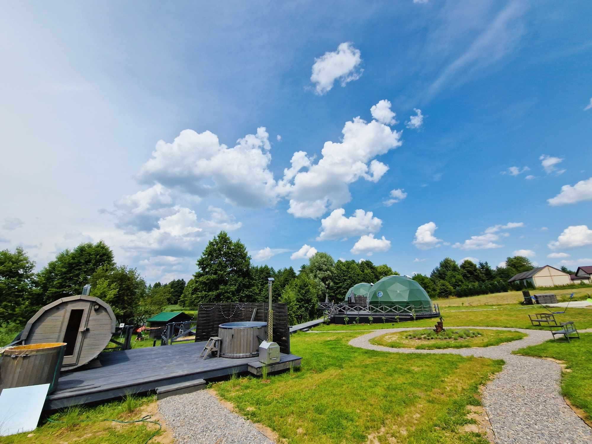 Glamping nas stawem, camping, nocleg, basen, natura