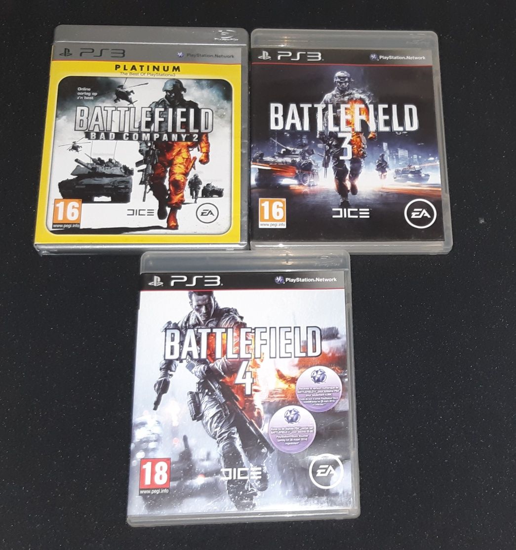 (Ps3)Conjunto Battlefiled 2/3/4
