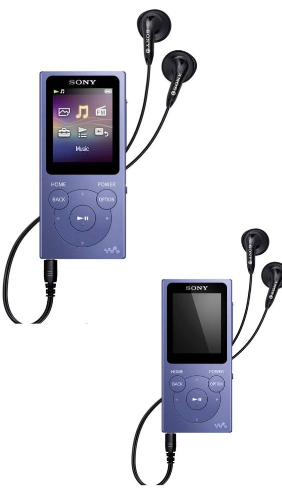 MP3 плеєр Sony NW-E394B Black / Sony NW-E394L Blue