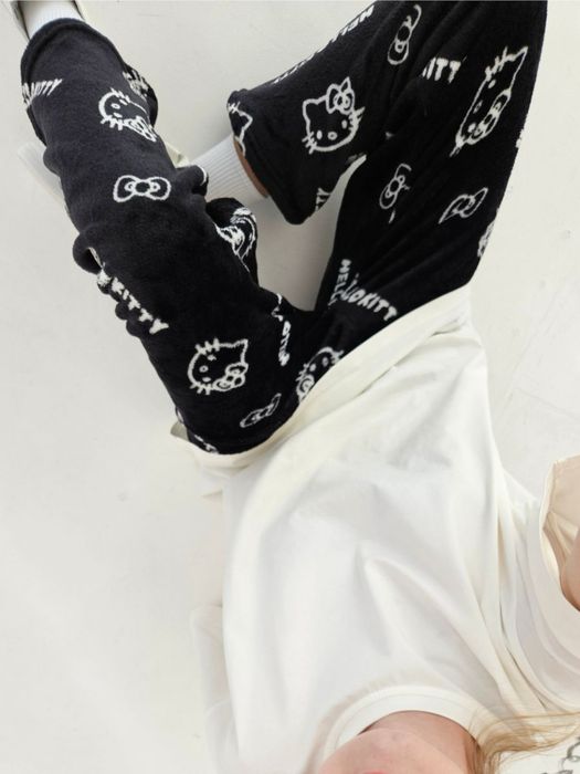 Стильні плюшеві штани та шорти Hello Kitty, Kuromi. Піжамні штани
