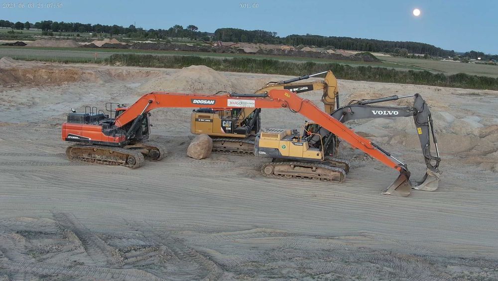 Usługi koparką kołową, gąsienicową