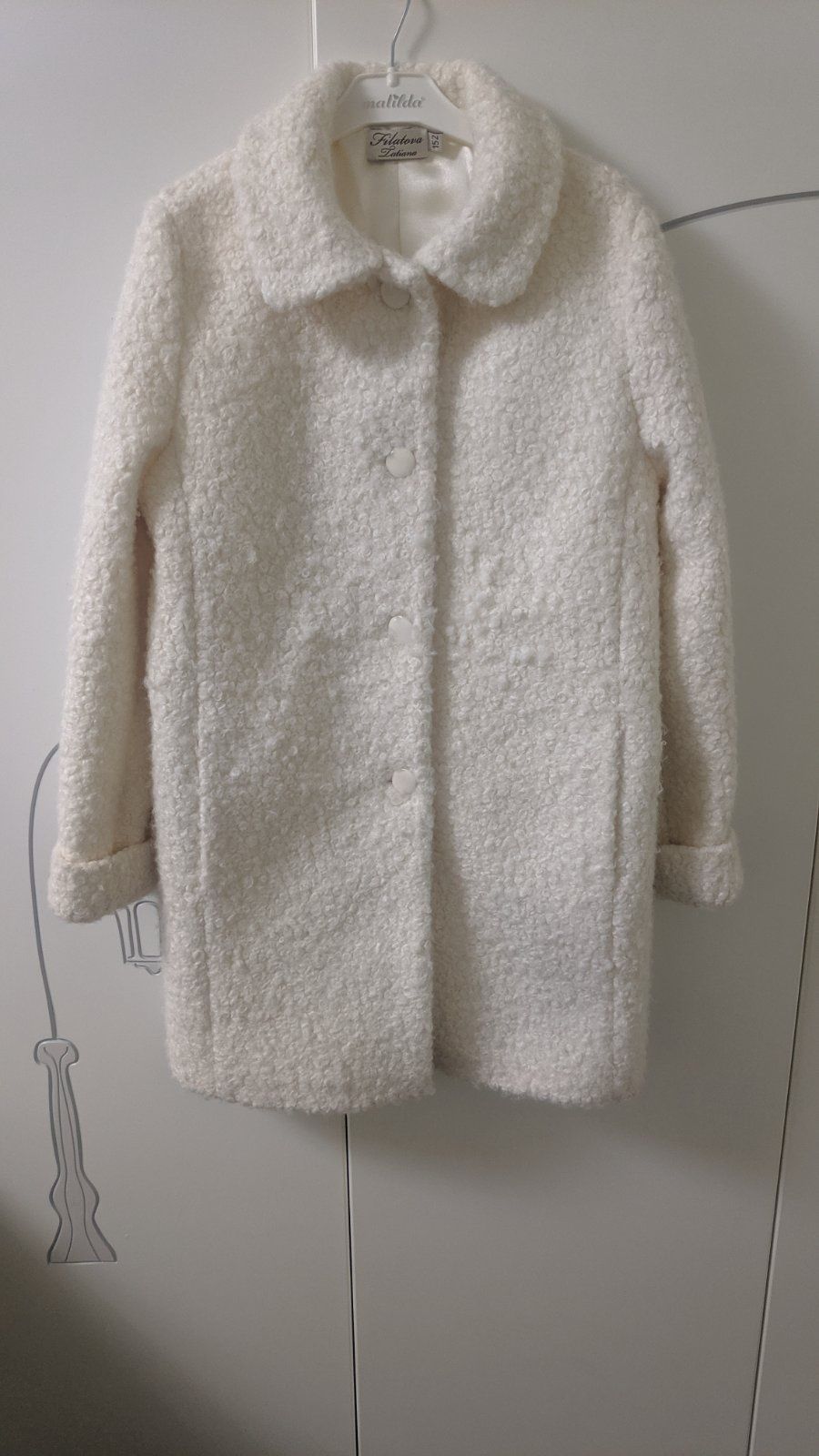 Пальто для дівчинки на підкладці дизайнер Filatova