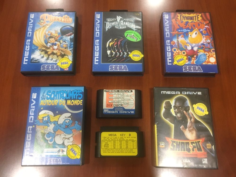 Nintendo + Comandos + Pistolas/Sega Mega Drive + Comandos + Jogos