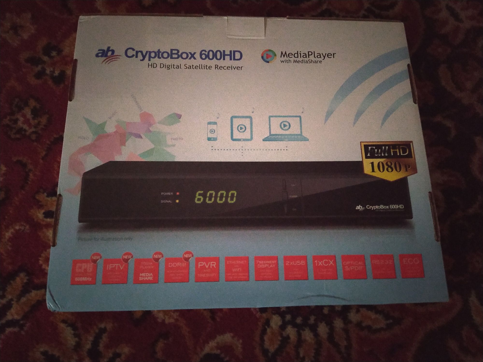 Tuner CryptoBox 600HD cccam/newcamd