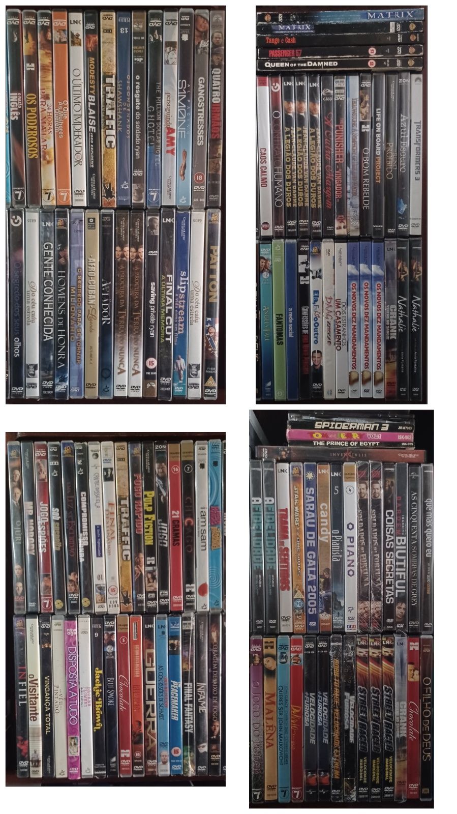 Lote de centenas de DVD's