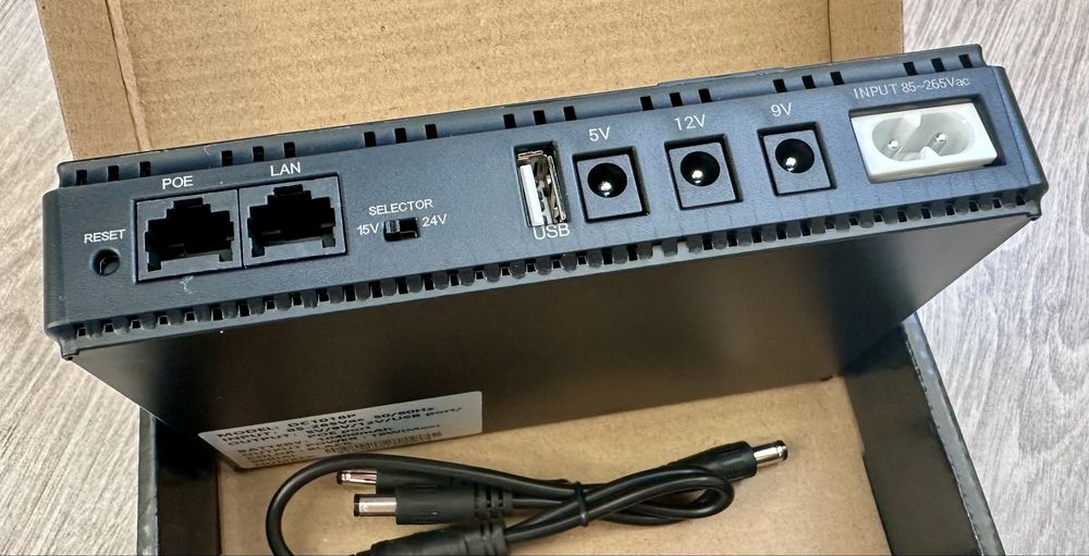 Дбж для роутера камери dc1018p 5/9/12V 18W 10400mAh безперебійник