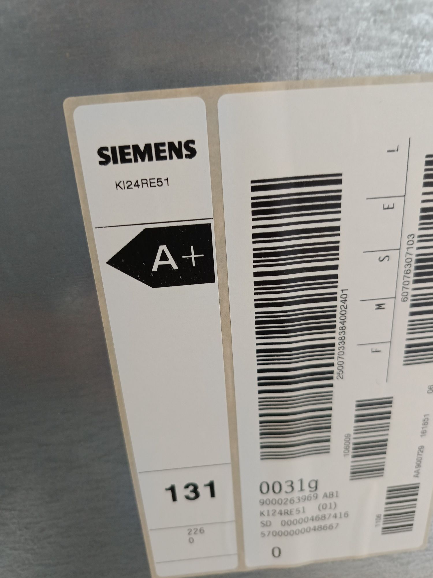 Lodówka do zabudowy Siemens