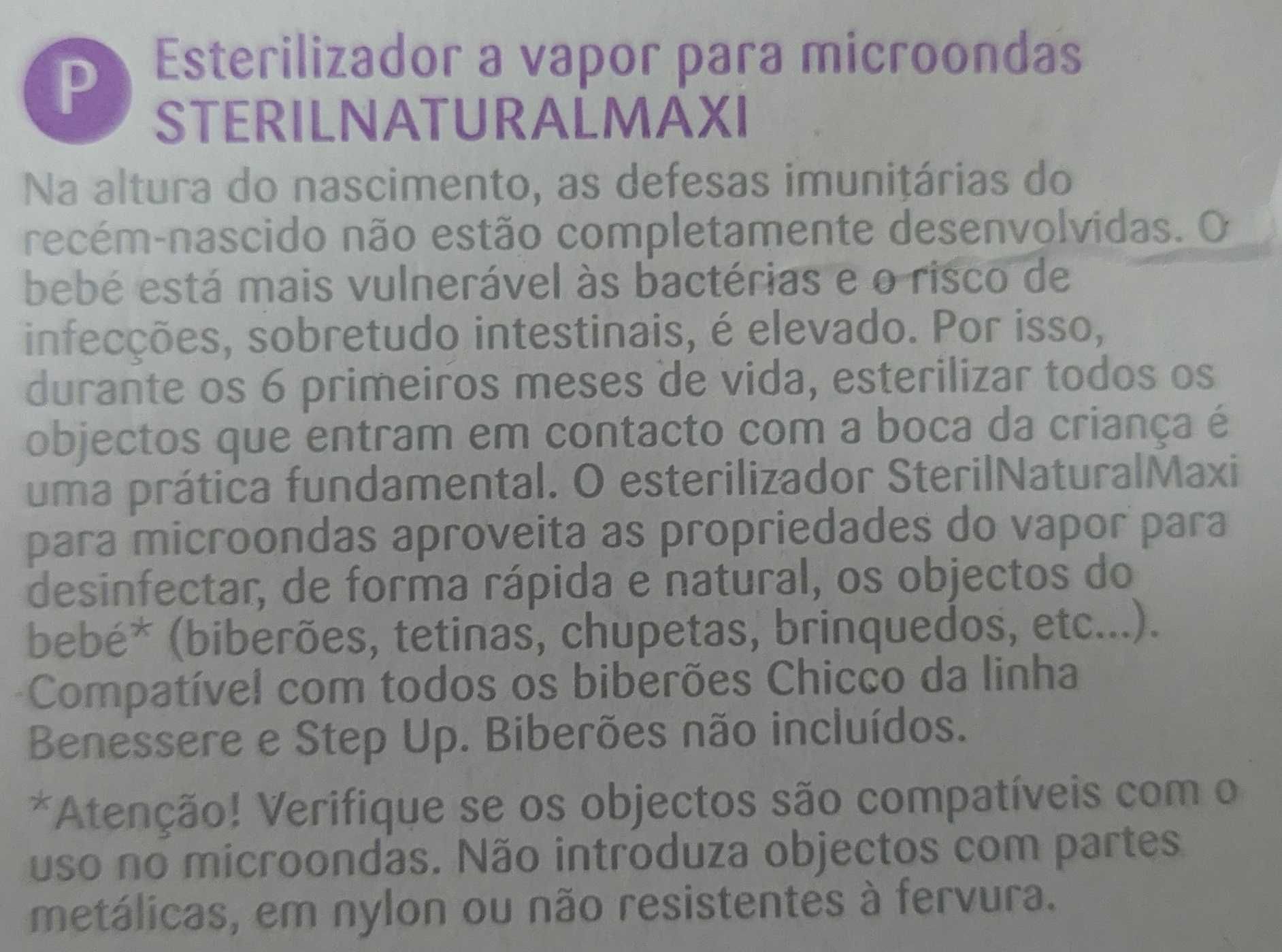Esterilizador Chicco SterilNaturalMaxi