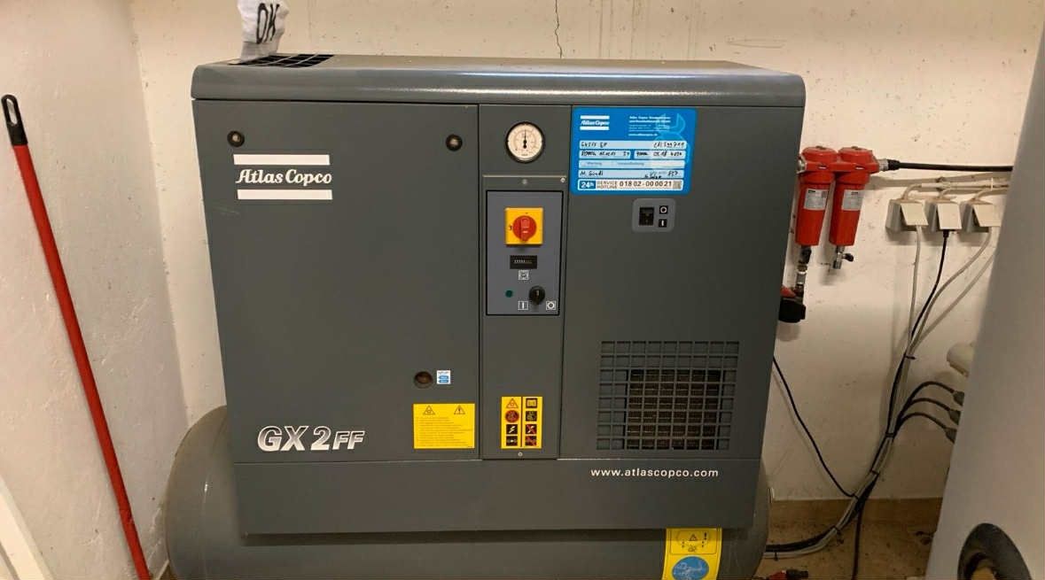 Kompresor śrubowy atlas copco gx2ff